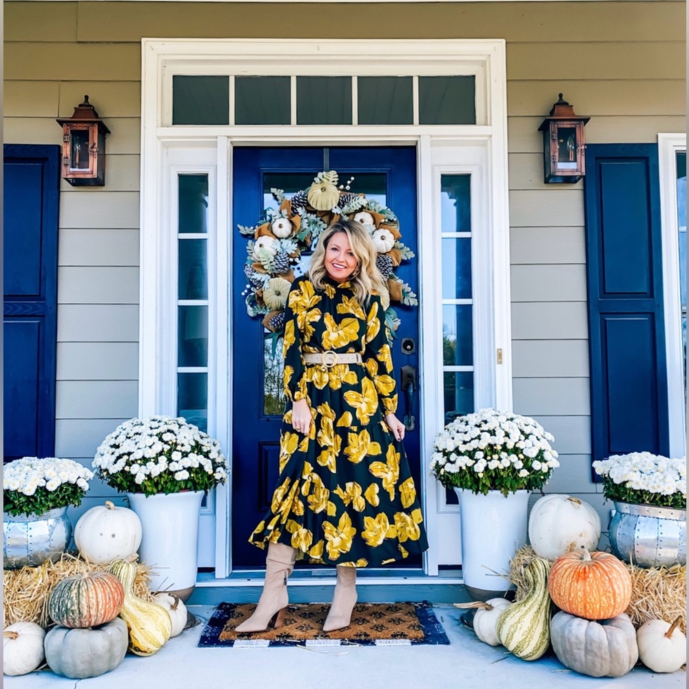 A New Day Floral Tiered Maxi Dress Fall